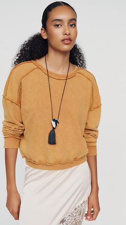 Pilcro 100% Cotton Seamed Sweatshirt