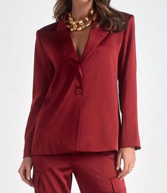 Elan Analese Blazer In Maroon