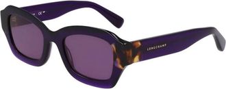 Longchamp Cat-eye Zonnebril - Dames - Zonnebrillen - Paars - 50 MM - Accessoires