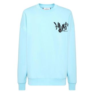 Philipp Plein Sweatshirt LS Hawaii - Heren - Sweatshirts - Blauw - 3XL - Katoen - Hoodies & sweatvesten