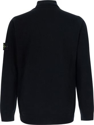 Stone Island Mens Sweater, Black Wool Tops Top