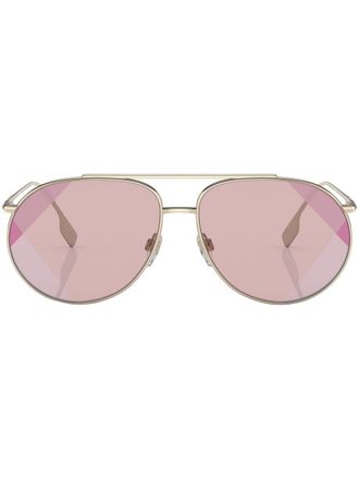 Burberry Sunglasses Occhiali da sole Alice con montatura stile pilota - Oro