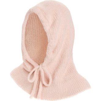 Tasha Front Tie Balaclava in Blush at Nordstrom