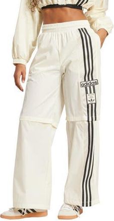 adidas Mesh Panel Track Pants in Cream White at Nordstrom Rack, Size X-Large