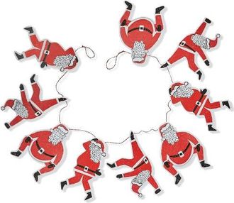 Tag Paper Dancing Santa Garland Holiday Wall Decor Red Banners at Nordstrom