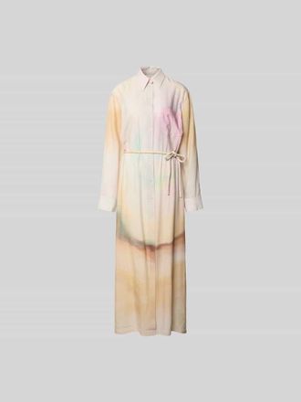 Nanushka Hemdblusenkleid aus Viskose-Mix in Rosa, Gr&ouml;&szlig;e L
