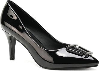 Unze Women TRHAAS Trendy Style Court Shoes UK Size 3-8 Black