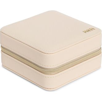 Nordstrom Mom Square Travel Jewelry Box in Cream- Gold Mom at Nordstrom Rack