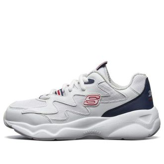 Skechers (WMNS) Skechers Dlites Airy White Blue Red 88888105-WBLR