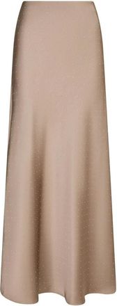 Neo Noir Maxi Rok - Dames - Maxi Rokken - Bruin - S - Rokken