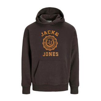 Jack & Jones Mulch Casual Hoodie Jjvicto Stijl - Heren - Hoodies - Bruin - S - Hoodies & sweatvesten