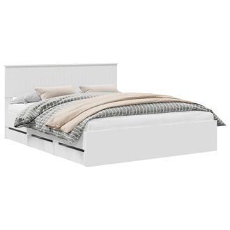 vidaXL Estructura De Cama Con Caj&oacute;n 160 X 200 Cm Madera Ingenieril Vidaxl