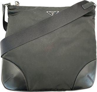 Prada Black Nylon Handbag Shoulder Bag (Pre-Owned)
