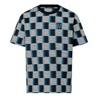 Louis Vuitton Damier Cotton T-Shirt Dark Night Blue 1AFB33