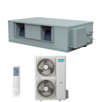 Hisense Aire Acondicionado Inverter Aire Acondicionado Canalizado Turbo 68000 Btu Aud200ux4rph8 + Auw200u6rz8 Trif&aacute;sico R-32 Wi-fi Opcional Con Mando A Distan