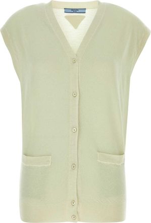 Prada Pastel Green Cashmere Vest