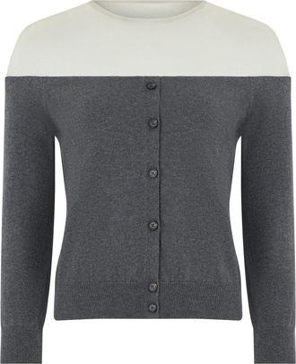 Maison Margiela Gebreid Vest - Dames - Vesten - Grijs - S - Katoen - Truien & Vesten
