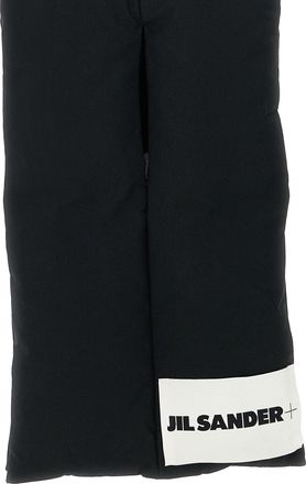 Jil Sander Quilted Cotton Scarf - Black
