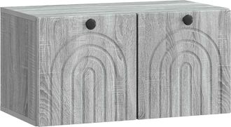 vidaXL Mueble Para Tv De Pared Gris Sonoma 59,5 X 31 X 30 Cm Vidaxl