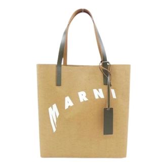 Marni Pre-owned Tote Bags, male, Brown, Size: ONE SIZE Pre-owned Tote Bag