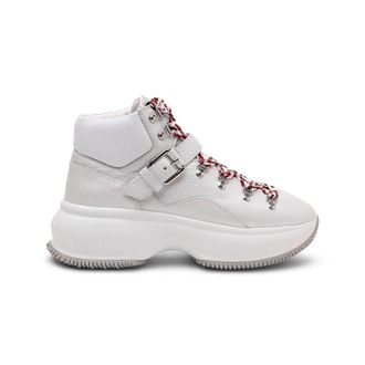 Hogan Womens Maxi I Active Tronchetto Boots In White