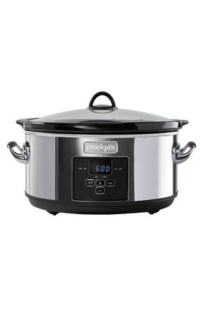 Crock-pot Programmable 8-Quart Slow Cooker in Black Stainless Steel at Nordstrom