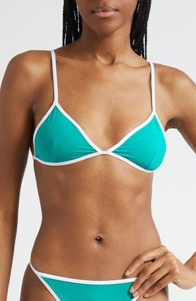 Sporty & Rich Kate Bikini Top in Spring Green at Nordstrom Rack, Size X-Small