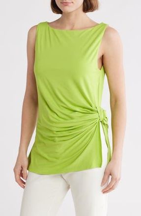 Patrizia Luca Side Ruched Sleeveless Top in Lime at Nordstrom Rack, Size X-Small