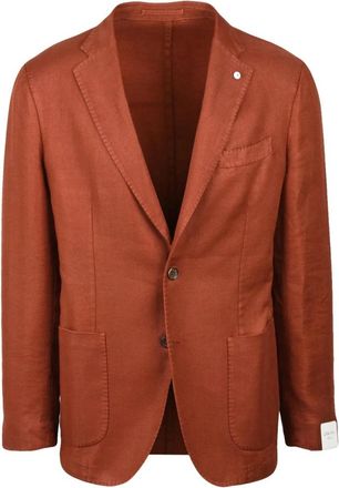 L.B.M. 1911 Blazer Sfiancato - Heren - Blazers - Oranje - S - Katoen - Jassen