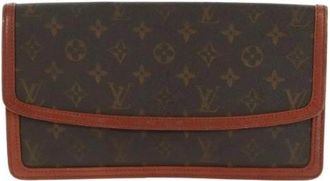 Louis Vuitton Pre-owned Clutches, female, Brown, Size: ONE SIZE Pre-owned Canvas Clutch