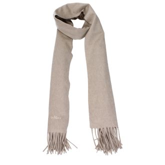 Max Mara e la sciarpa beige in cashmere