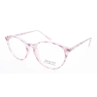 Signature Unisex Pink Rectangular Eyeglass Frames S7028PinkTort51