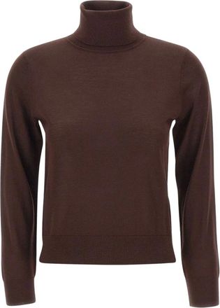 KANGRA Jersey de cuello alto rojo - Knitwear - Mujer - Marr&oacute;n - XS