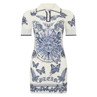 Philipp Plein Mujer, Vestidos, Azul, Talla: L