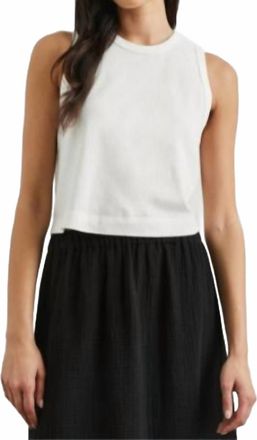 Rails Cotton Boxy Tank In White