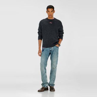Diesel Jumper in wool and alpaca blend - Knitwear - Man - Black