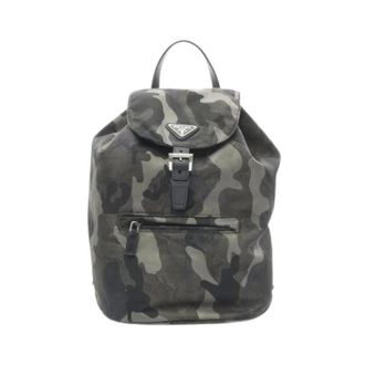 Prada Pre-owned Backpacks, male, Multicolor, Size: ONE SIZE Pre-owned Nylon Backpack