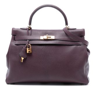 Herm&egrave;s Raisin Chevre Mysore Kelly II Retourne 35