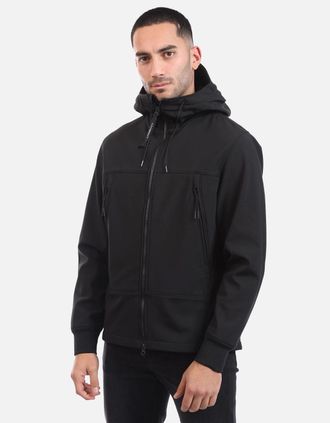 C.P. Company Mens Shell-R Goggle Jacket - Black - Size: 40/Regular