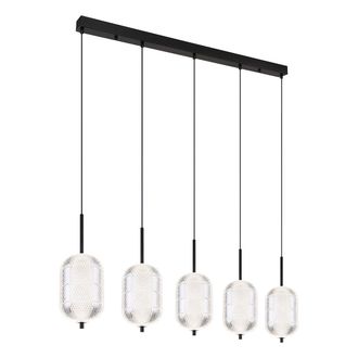 Globo Lighting L&aacute;mpara Colgante - Kurius - Negro - Vidrio - Gran L&aacute;mpara - Globo