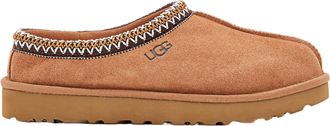 UGG Suede Slip-On Shoes With Braided Collar And Sheepskin Lining