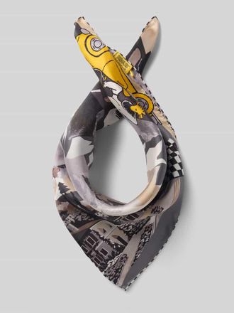 Codello Seidentuch im Allover-Look in Mittelgrau, Gr&ouml;&szlig;e 1
