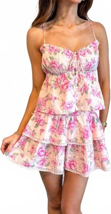 Olivaceous Petal Cami Top In Pink