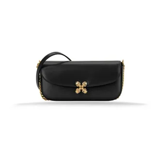 Alexander McQueen Leather Shoulder Bag - female - Alexander McQueen - Shoulder Bags - Black - ONE SIZE - Bags