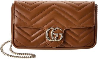 Gucci Gg Marmont Mini Leather Shoulder Bag