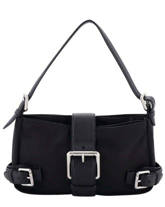 Bottega Veneta Buckle Shoulder Bag With Leather (Authentic Pre-Loved)