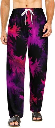Generic Wicked Feather Tie-Dye Mens Womens Pyjamas Bottoms Fashion Lounge Pants Sleep Pjs Trousers