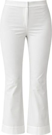 Liviana Conti Dames, Broeken, Wit, Maat: XS Katoen