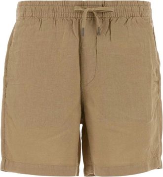 Polo Ralph Lauren Linnen Bermuda Shorts - Heren - Korte Broeken - Beige - M - Linnen - Korte Broeken