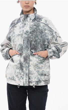 Woolrich Cotton Blend Jacket HAZLE with Tie-Dye Effect size Xxl